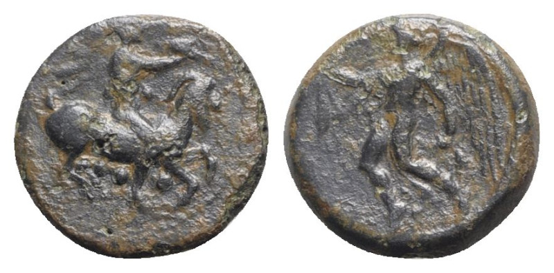 Sicily, Himera, c. 425-409 BC. Æ Tetras or Trionkion (15mm, 1.98g, 1h). Pan, blo...
