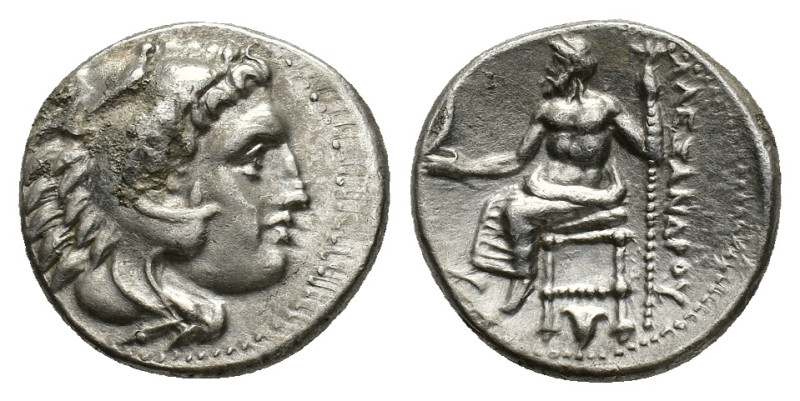 Kings of Macedon, Alexander III ‘the Great' (336-323 BC). AR Drachm (16,6 mm, 4,...