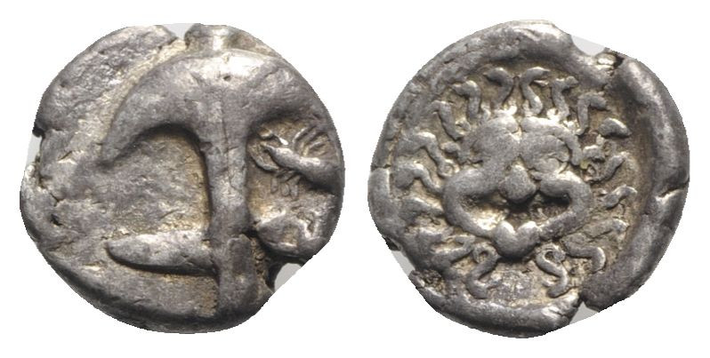 Thrace, Apollonia Pontika, late 5th-4th centuries BC. AR Drachm (15mm, 3.33g, 6h...