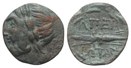 Epeiros, Federal coinage (Epirote Republic), c. 148-50 BC. Æ (19mm, 6.65g, 2h). Laureate head of Zeus l. R/ Thunderbolt and ethnic within wreath. Fran...
