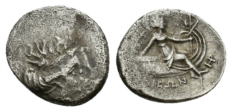 Euboea, Histiaia, c. 300-100 BC. AR Tetrobol (15,31 mm, 1,97 g). Wreathed head o...