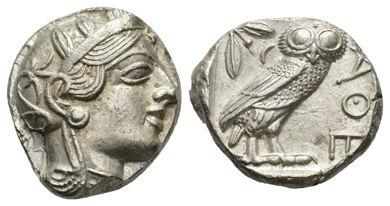Attica, Athens, c. 454-404 BC. AR Tetradrachm (21,6 mm, 17,23 g). Head of Athena...