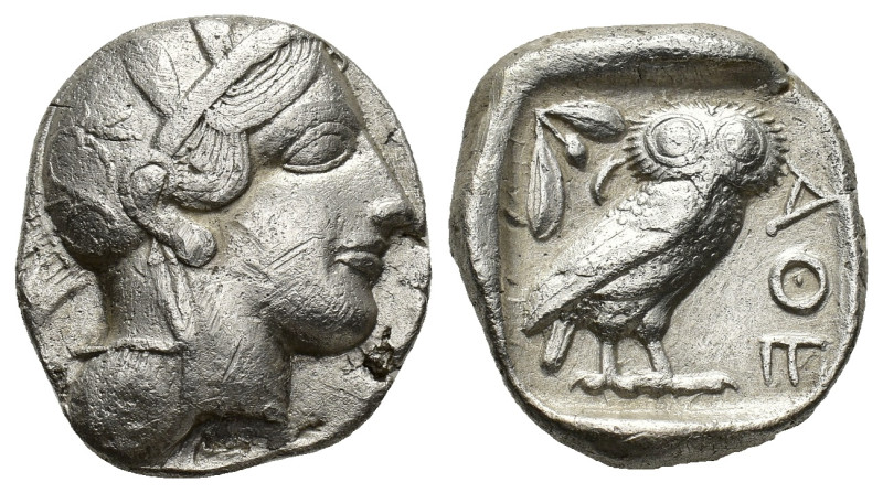 Attica, Athens, c. 454-404 BC. AR Tetradrachm (22,9 mm, 16,92 g). Head of Athena...