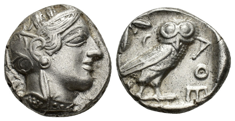 Attica, Athens, c. 454-404 BC. AR Tetradrachm (23,4 mm, 17,11 g). Head of Athena...