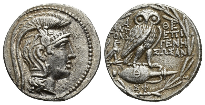 Attica, Athens, c. 165-42 BC. AR Tetradrachm (28mm, 16.67g). New Style coinage. ...
