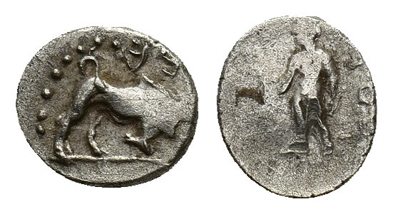 Asia minor, Uncertain mint, c. 3rd to 2nd centuries BC (?). AR Obol (9,8 mm, 0,6...