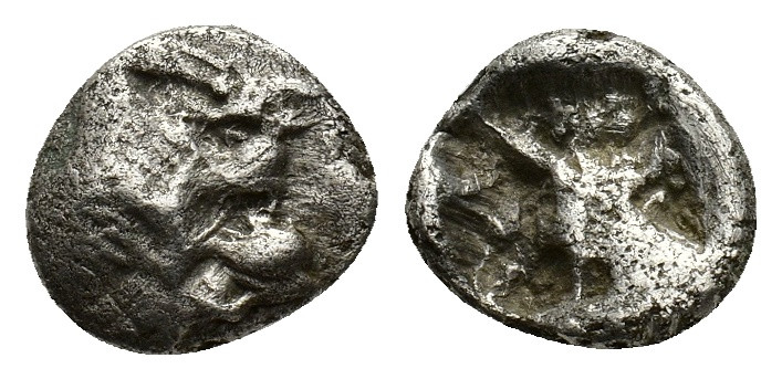 Caria, Mylasa(?), c. 520-490 BC. AR Hekte - Sixth Stater (12mm, 1.67g). Forepart...