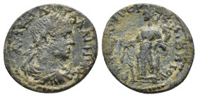 Lydia, Gordus-Julia. Gallienus (253-268). Aur. Ail. Foibos, magistrate. BMC 47; Mionnet IV, 228; Paris 409A. About very fine.