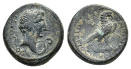 Phrygia, Amorium. Augustus (27 BC-AD 14). Æ (18,62 mm, 6,83 g). Kallippos, son of Alexandros, magistrate. RPC I, 3231. About very fine.