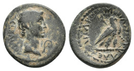 Phrygia, Amorium. Augustus (27 BC-14 AD). Æ (20,3 mm, 6,25 g). Alexandros Kallippou, magistrate. RPC I, 3233. About very fine.