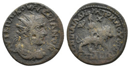 Phrygia, Cotiaeum. Valerian I (253-260). Æ (22,44 mm, 7,33 g). P. Aelius Demetrius, archon. BMC 93. About very fine.