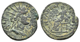 Phrygia, Hierapolis. Pseudo-autonomous issue. Time of the Antonines (138-192). Æ (24,6 mm, 7,41 g). Very rare. RPC IV.2, 9993 (temporary). About very ...