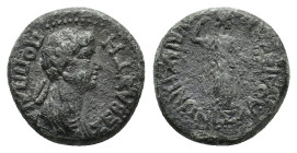Phrygia, Laodicea ad Lycum. Poppaea (Augusta, 62-65). Æ (15,86 mm, 4,05 g). Ioulia Zenonis, magistrate. RPC I, 2924. Very fine.