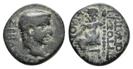Phrygia, Philomelium. Tiberius (14-37). Æ (17,6 mm, 4,90 g). T. Philopatris, magistrate. RPC I, 3244. About very fine.