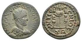 Pisidia, Antioch. Volusian (251-253). Æ (21,6 mm, 4,17 g). RPC IX, 1255. Very fine.