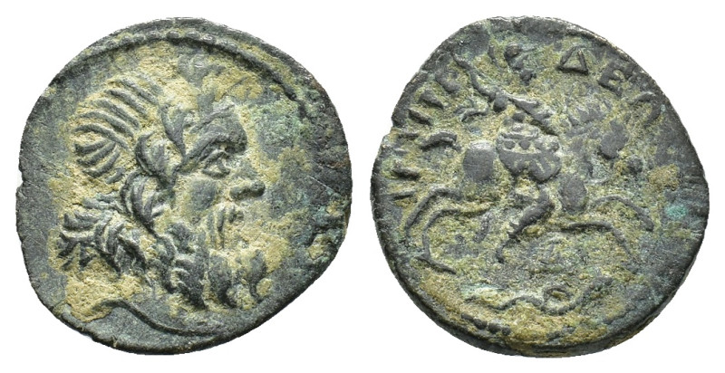 Pisidia, Isinda. Pseudo autonomous-issue. Time of the Antonines. Æ (18,1 mm, 3,2...