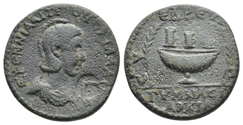 Cilicia, Syedra. Herennia Etruscilla (Augusta, 249-251). Æ (27,57 mm, 10,59 g). ...