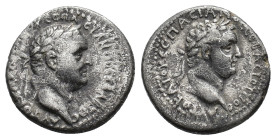 Cappadocia, Caesarea-Eusebia. Vespasian with Titus as Caesar (69-79). AR Didrachm (20mm, 6.26g). Metcalf 4; Sydenham, Caesarea 102; RPC I 1650. Near V...