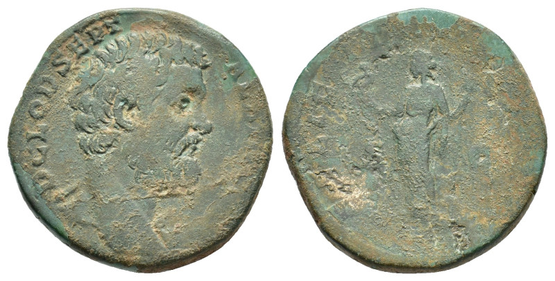 Clodius Albinus (193-195). Æ Sestertius (28,77 mm, 2,63 g). Roma, AD 194-195. RI...