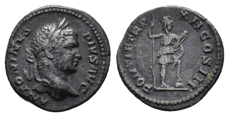 Caracalla (198-217). AR Denarius (18,7 mm, 3,42 g). Rome, AD 209. RIC 112. Very ...