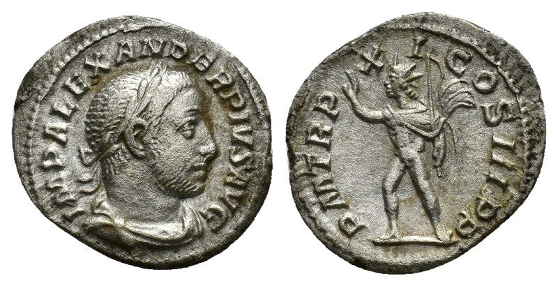 Severus Alexander (222-235). AR Denarius (19,9 mm, 2,56 g). Rome, AD 232. RIC 11...