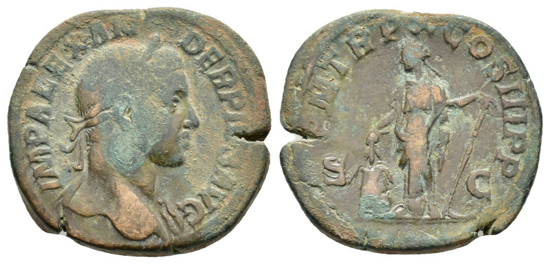 Severus Alexander (222-235). Æ Sestertius (30,1 mm, 23,59 g). Rome, AD 231. RIC ...