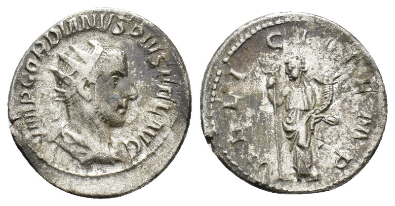 Gordian III (238-244). AR Antoninianus (21mm, 4.00g). Rome, AD 244. RIC IV 140, ...