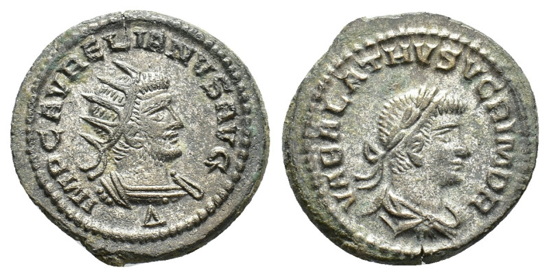 Aurelian and Vabalathus (270-275). Radiate (20mm, 4.39g). Antioch, 270-2. RIC V ...