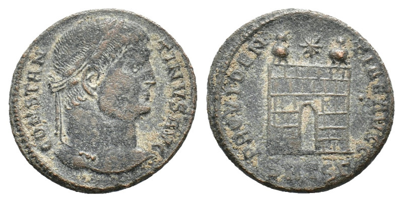 Constantine I (306-337). Æ Follis (18,3 mm, 3,21 g). Thessalonica. RIC 153. Very...