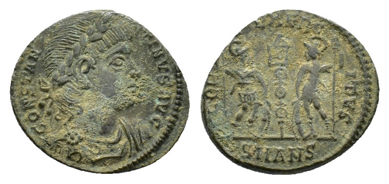 Constantine I (306-337). Æ Follis (15,35 mm, 1,06 g). Antioch. RIC 108 var. (obv...