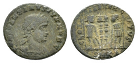 Constantine II (Caesar, 317-337). Æ Follis (16,88 mm, 1,86 g). Cyzicus, AD 331-334. RIC 80. Very fine.