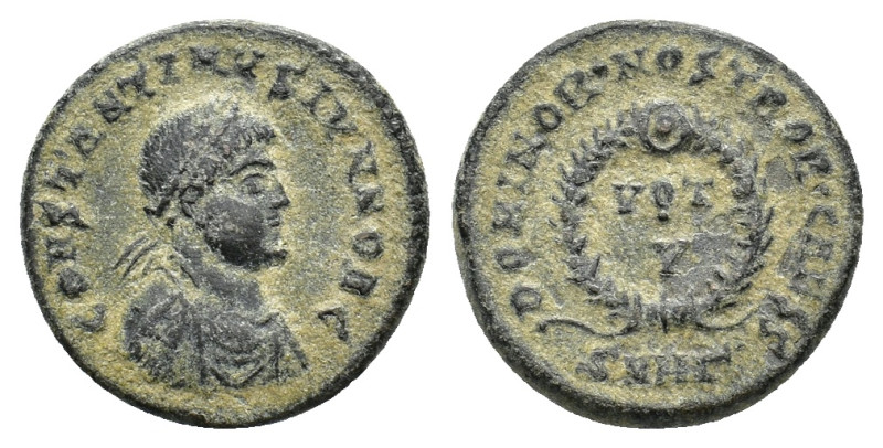 Constantine II (Caesar, 317-337). Æ Follis (17,17 mm, 3,51 g). Heraclea, AD 324....