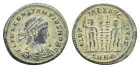 Constantius II (Caesar, 324-337). Æ Follis (17,97 mm, 2,68 g). Nicomedia, AD 330-335. RIC 191. Very fine.