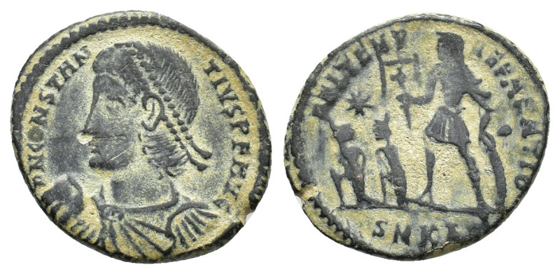 Constantius II (337-361). Æ Follis (21,6 mm, 4,74 g). Cyzicus. RIC 84. About ver...