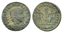 Constantius II (Caesar, 324-337 AD). Æ Follis (14,91 mm, 1,84 g). Antioch. RIC 88. Very fine.