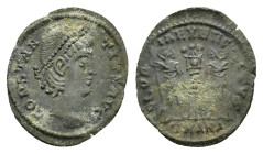 Constantius II (337-361). Æ Follis (14,51 mm, 1,72 g). Antioch. RIC 56. About very fine.