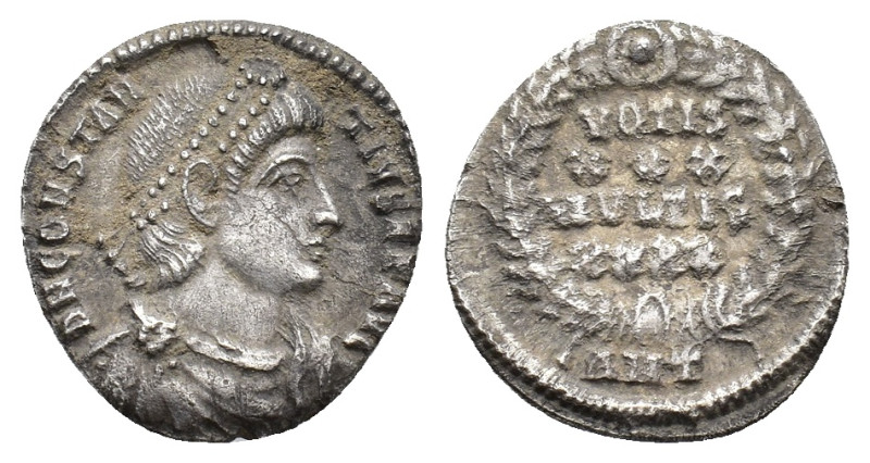 Constantius II (337-361). AR Siliqua (16,6 mm, 2,01 g). Antioch, AD 355-361. RIC...