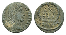 Constantius II (Caesar, 324-337). Æ Follis (13,53 mm, 1,61 g). Antioch. RIC 113. Very fine.