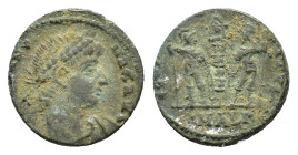 Constantius II (337-361). Æ Follis (13,82 mm, 1,72 g). Alexandria, AD 337-340. RIC 6. Good fine.