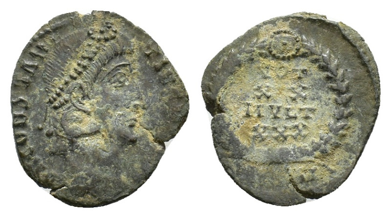 Constantius II (337-361). Æ Follis (14,00 mm, 1,41 g). Uncertain mint. For the t...