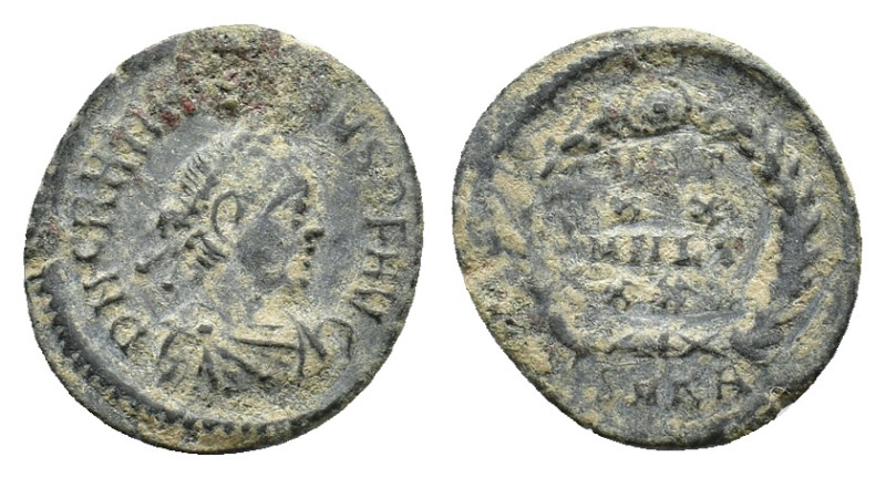 Gratian (367-383). Æ (14,22 mm, 1,13 g). Cyzicus, AD 379. RIC 22a. About very fi...