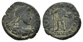 Theodosius I (379-395). Æ Follis (18,84 mm, 4,65 g). Nicomedia, AD 392-395. RIC 46a. About very fine.