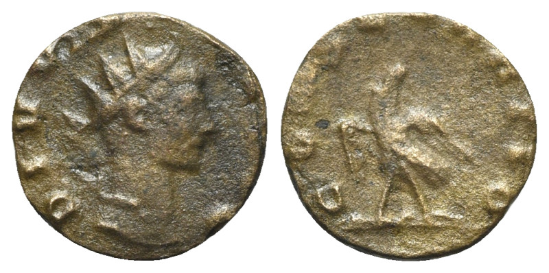 Barbarous Radiate, imitating Divus Claudius II (14mm, 1,31g). Radiate head r. R/...