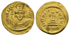 Heraclius (610-641). AV Solidus (20mm, 4.39g). Constantinople. Sear 731. Scratches, VF - Good VF