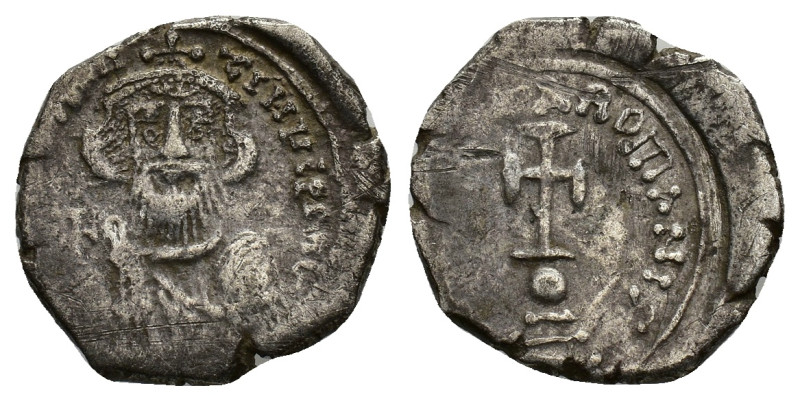 Constans II (641-668). AR Hexagram (21,3 mm, 5,13 g). Constantinople, AD 650-654...