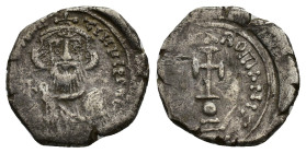 Constans II (641-668). AR Hexagram (21,3 mm, 5,13 g). Constantinople, AD 650-654. Sear 991. About very fine.