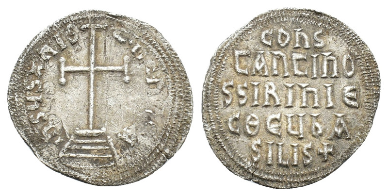 Constantine VI and Irene (780-797). AR Miliaresion (20,01 mm, 2,01 g). Constanti...