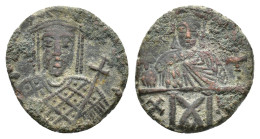 Constantine VI and Irene (780-797). Æ Follis (16,52 mm, 3,14 g). Constantinople. Sear 1598. About very fine.