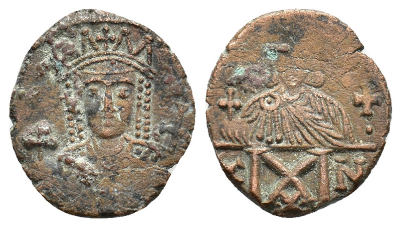 Constantine VI and Irene (780-797). Æ Follis (17,28 mmm, 2,76 g). Constantinople...