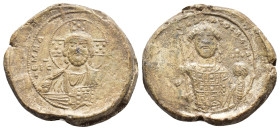 Constantine IX Monomachus (1042-1055). PB Seal (35mm, 34.65g). BLS I 79. About VF